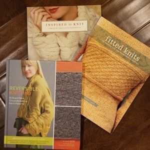 3 Knitting books- unable to locate for now.